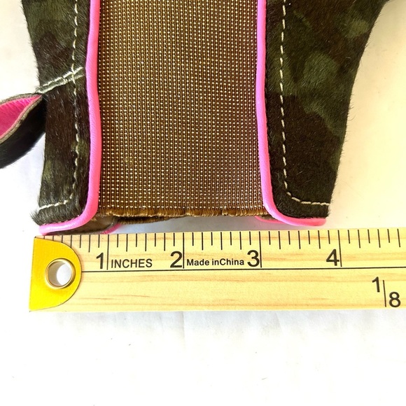 Boden Freya Chelsea Boots Camo Calf Hair Metallic Pink Green NWOT Size EU37 US 6 - Picture 13 of 16